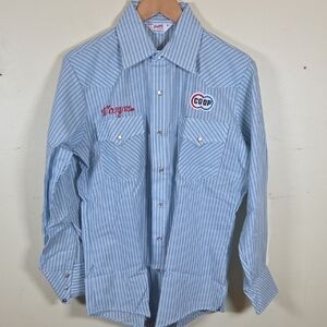 CO OP Employee Work Shirt Men’s 15-15.5 (L) Unitog Brand Made In USA